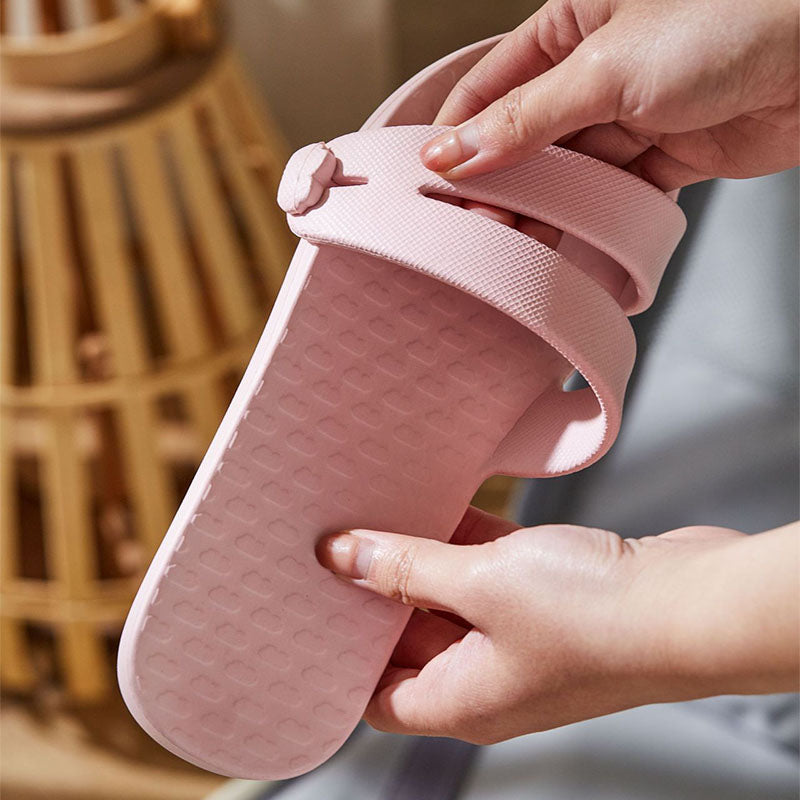 Folding Travel Slippers Hotel House Shoes Removable Non-slip Bathroom Slippers Summer Unisex Slides