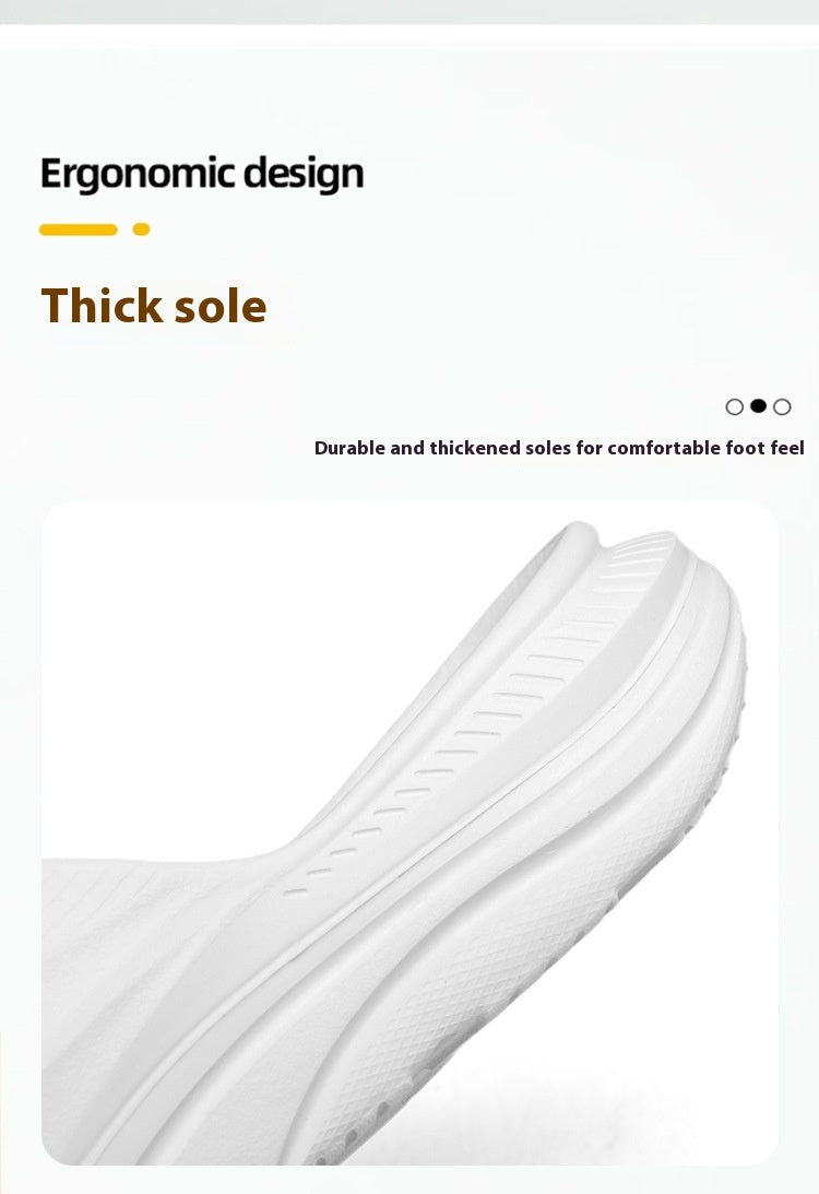 Wear-resistant Beach Sandals Outdoor Leisure Shit Feeling Home Single Strap Slides Trendy Shoes